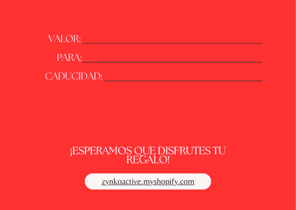 Tarjeta Regalo ZYNKO